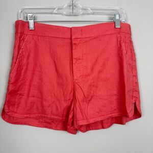 LEVEL 99 | NEW Nemo Coral Linen Tencel Shorts with Pockets Women’s Size 27 & 29